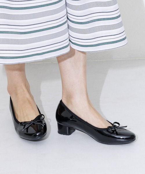 「HIMIKO」 パンプス 24.5cm ネイビー レディース_画像4