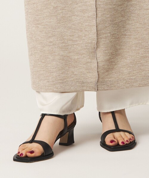 サンダル スクエアエッジ サンダル45↑ レディースの画像