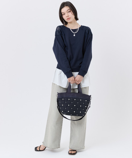 LeSportsac（レスポートサック） トートバッグ BUCKET TOTE W PEARLS