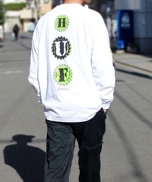 「HUF」 長袖Tシャツ L ホワイト メンズ_画像5
