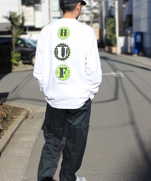「HUF」 長袖Tシャツ L ホワイト メンズ_画像6