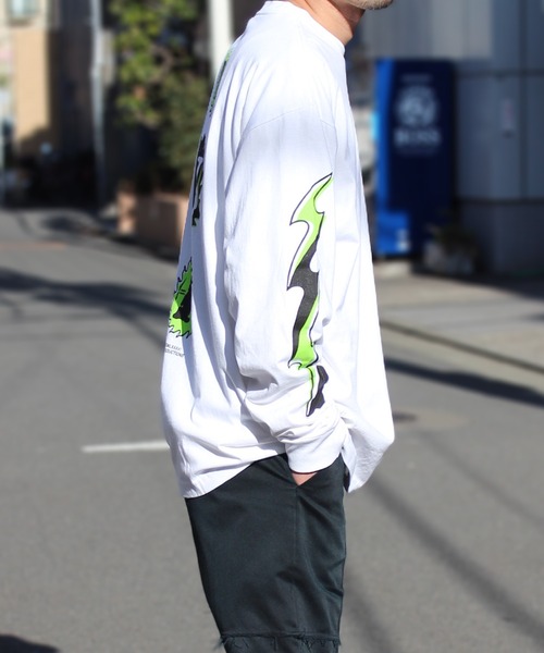 「HUF」 長袖Tシャツ L ホワイト メンズ_画像7