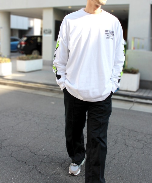 「HUF」 長袖Tシャツ L ホワイト メンズ_画像8