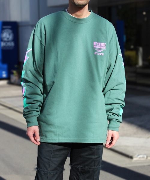 「HUF」 長袖Tシャツ L ホワイト メンズ_画像9