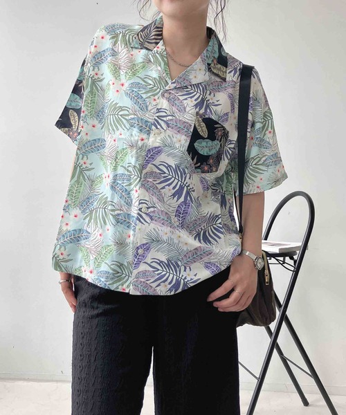 AS KNOW AS（アズノゥアズ） アロハシャツ ブラウス シャツ 夏 半袖