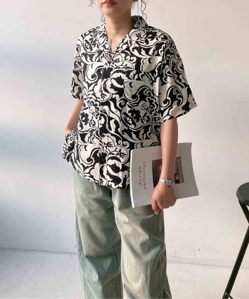 AS KNOW AS（アズノゥアズ） アロハシャツ ブラウス シャツ 夏 半袖