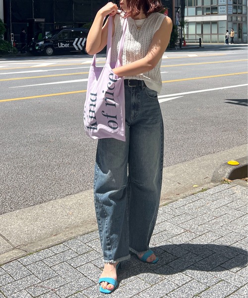 「feepur」 トートバッグ MEDIUM ピンク レディース_画像2