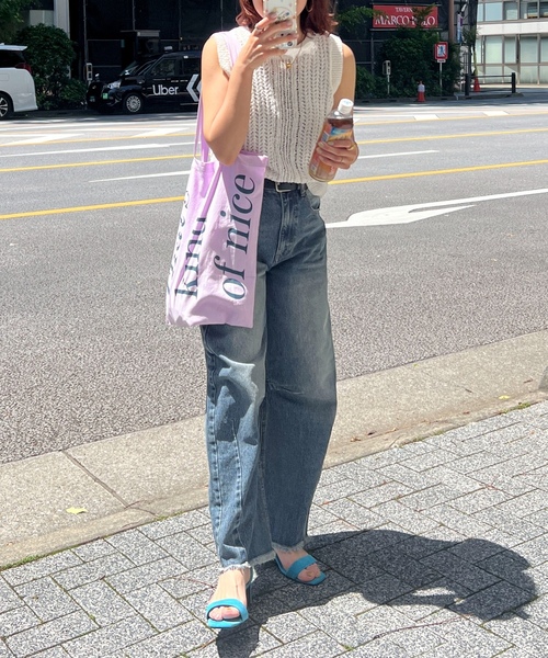 「feepur」 トートバッグ MEDIUM ピンク レディース_画像3