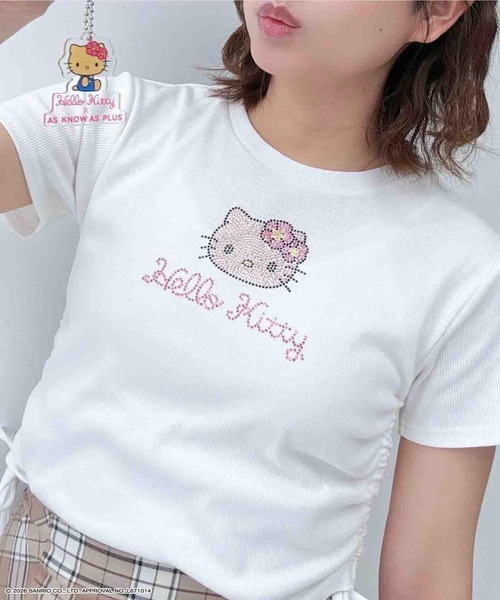 AS KNOW AS（アズノゥアズ） tシャツ 半袖 アクリルキーホルダー付き
