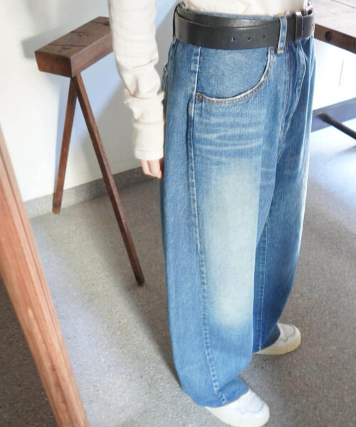 「JOURNAL STANDARD LUXE」 デニムパンツ MEDIUM ブルー レディース_画像4