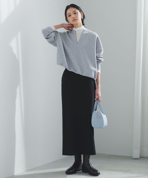 「UNFILO」 長袖カットソー MEDIUM ネイビー レディース_画像2