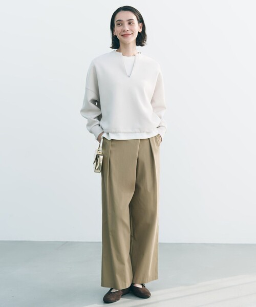 「UNFILO」 長袖カットソー MEDIUM ネイビー レディース_画像6
