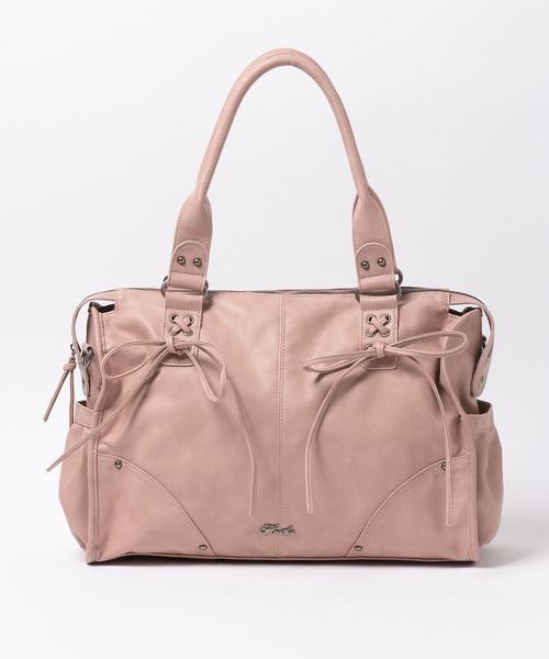 Heather（ヘザー） トートバッグ 「PC収納可」LACE UP リボンボストン