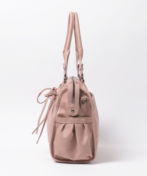 Heather（ヘザー） トートバッグ 「PC収納可」LACE UP リボンボストン