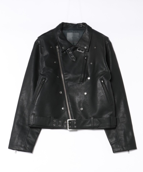 ANDER HUNK by FTW レザージャケット ブラック Lサイズ　完売 ANDER HUNK 革ジャン ライダース Metal Button Double Riders Jacket