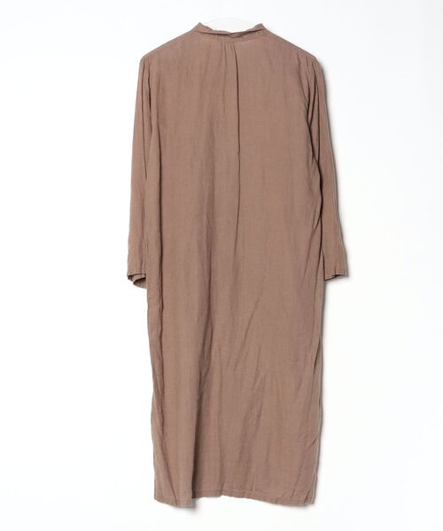 「fog linen work」 シャツワンピース - ブラウン レディース_画像2
