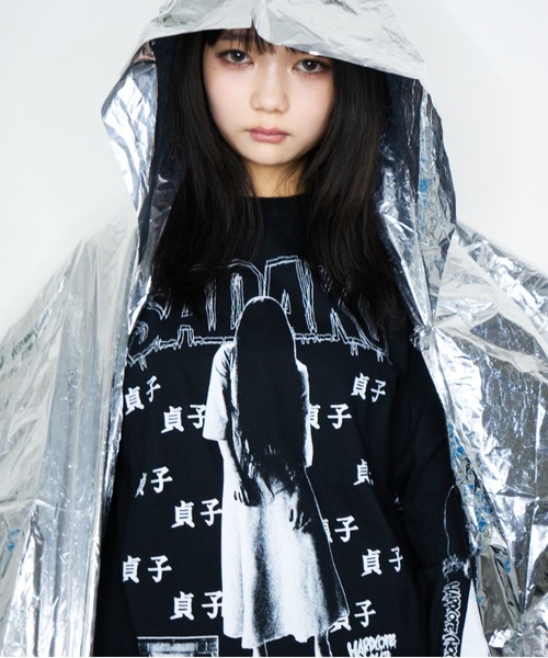 tシャツ 貞子/ロングスリーブTシャツ（呪いブラック） メンズ