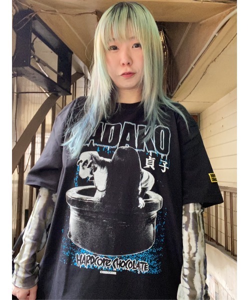 tシャツ 貞子/ロングスリーブTシャツ（呪いブラック） メンズ
