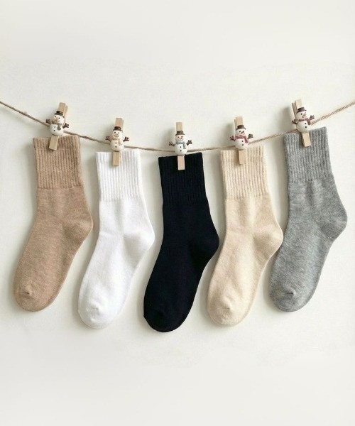 CORGI（コーギ） 靴下 Corgi / コーギー：COTTON PLAIN 3×1 RIB SOCKS