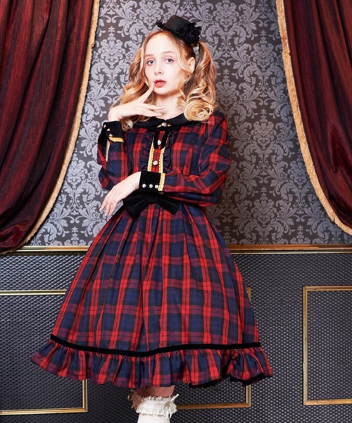 ワンピース ハロウィンやイベントにも使えるコスチュームシリーズ ロリータコスプレ レディースウィンターロイヤルチェックワンピース Zozotown Yahoo 店 通販 Yahoo ショッピング