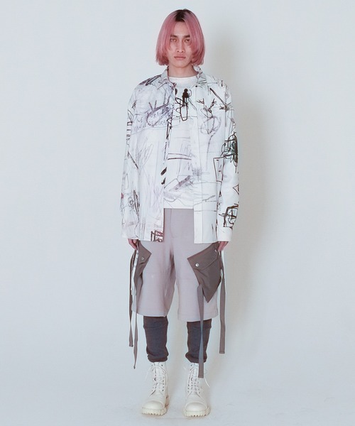 シャツ ブラウス Wizzard ウィザード / PRINT SLIT SHIRTS