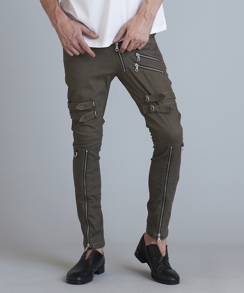 NO ID.（ノーアイディー） パンツ 「NO ID.」Bondage Zip Skinny Pants