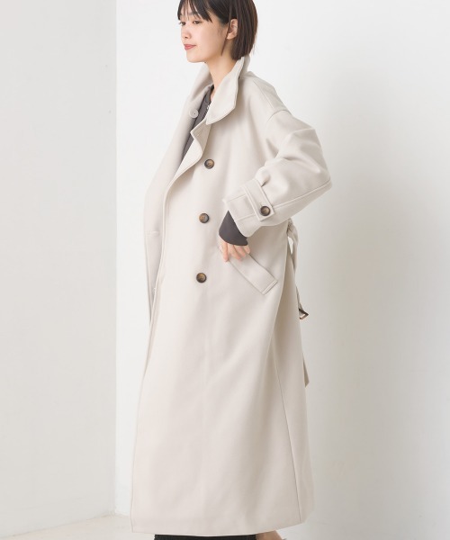 OMNES（オムネス） コート アウター ニットモッサスタンドカラーロング