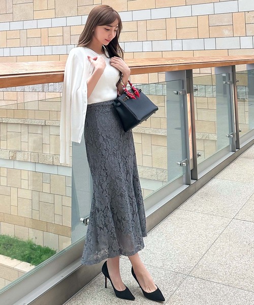 神戸レタス　岡部あゆみさん　コラボ　UVカット　レーヨン　ニット　トップス KOBE LETTUCE ニット セーター 「 岡部あゆみさんコラボ