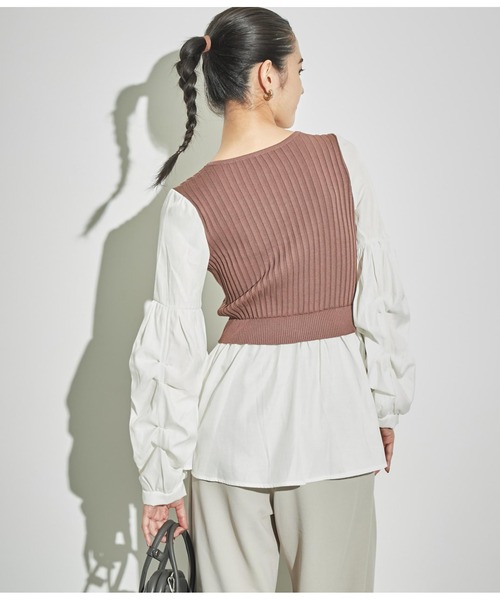 ANAP（アナップ） tシャツ コンビトップス「親子お揃い」 レディース