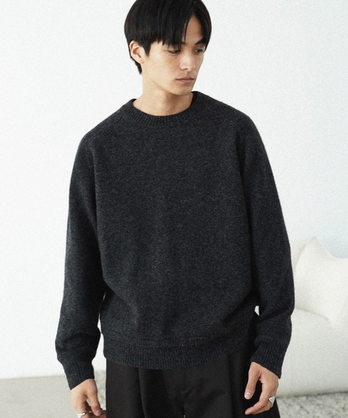 WYM LIDNM セーター ニット BULKY FINE WOOL KNIT メンズ : ZOZOTOWN