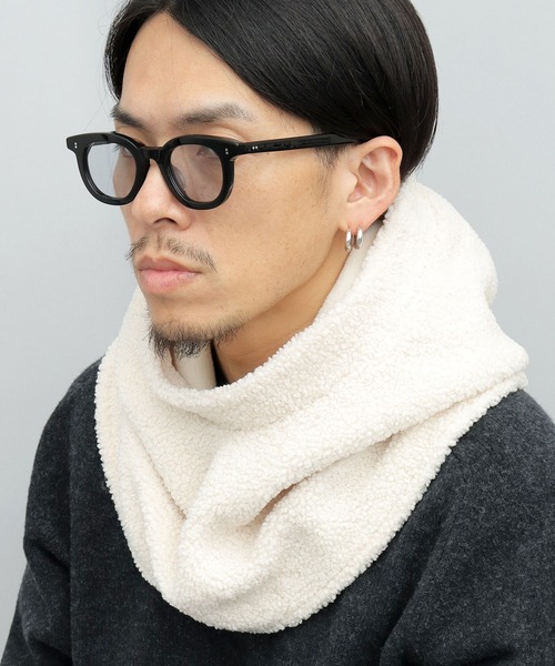A.M.S. ネックウォーマー スヌード A.M.S.別注 裏ボア プードルボア