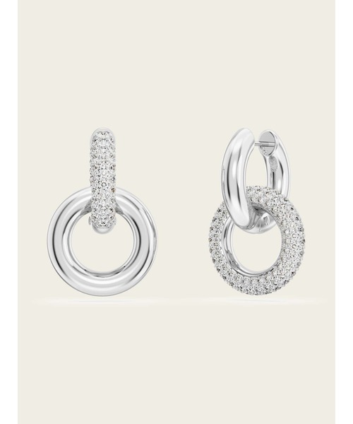 ★US買付 上品なデザイン★Swarovski Imber フープピアス SWAROVSKI スワロフスキー Imber フープピアス 追跡送料関税込