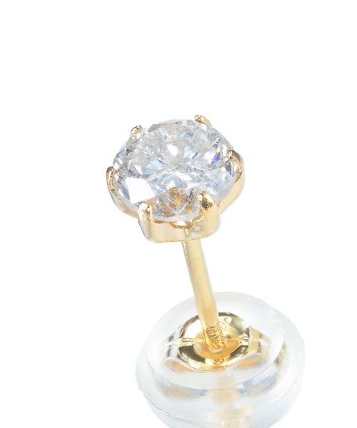 ピアス “Petite Modern”ダイヤモンドピアス（Mサイズ/0.25CT）/K18ゴールド「LION HEART / ライオンハート」の画像