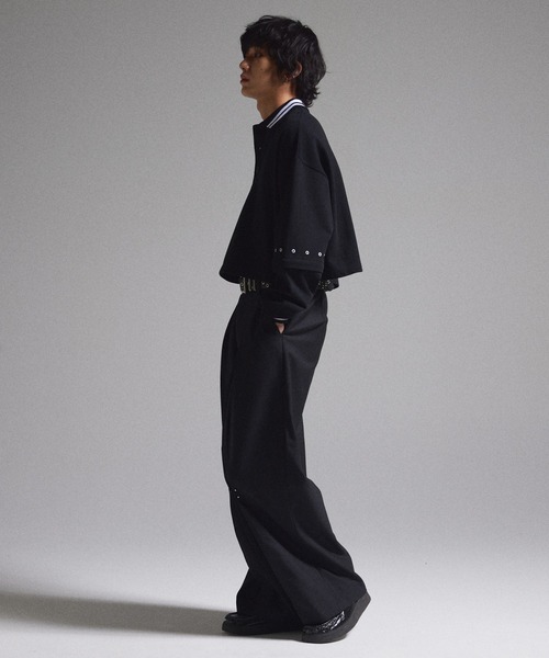 GRANCY ポロシャツ 「GRANCY」Ziplayered Wideshort Poloshirt