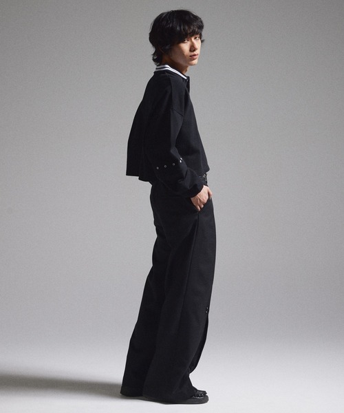 GRANCY ポロシャツ 「GRANCY」Ziplayered Wideshort Poloshirt