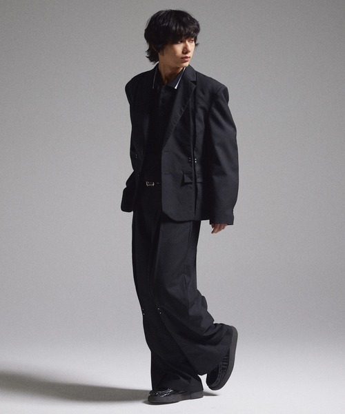 GRANCY ポロシャツ 「GRANCY」Ziplayered Wideshort Poloshirt