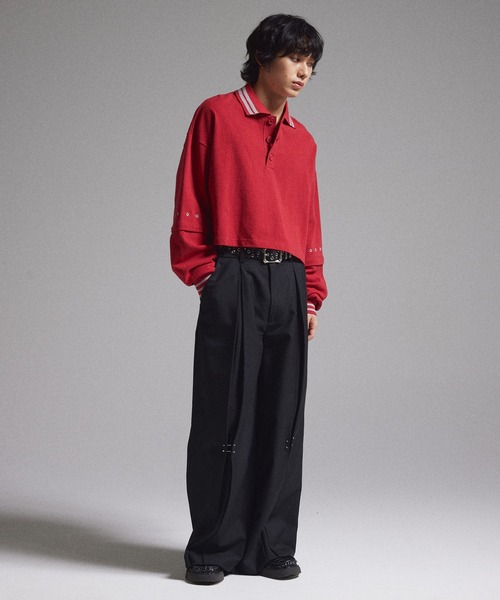 GRANCY ポロシャツ 「GRANCY」Ziplayered Wideshort Poloshirt