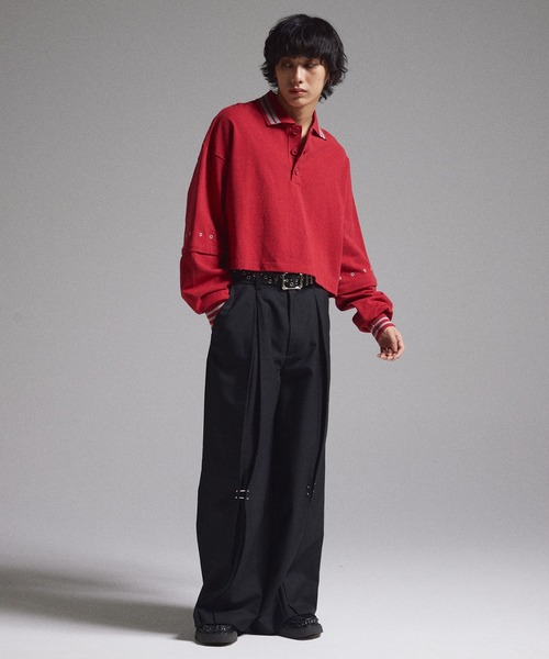 GRANCY ポロシャツ 「GRANCY」Ziplayered Wideshort Poloshirt