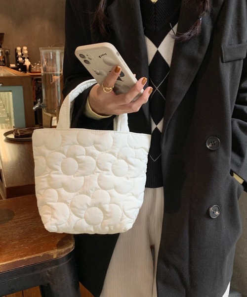 TONE SELECT GOODS トートバッグ Liaa/フラワー キルティング