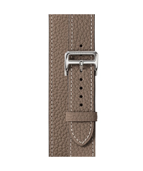 腕時計 ダブルトゥール Apple Watch レザーバンド シュリンクレザー「38mm/40mm/41mm/42mm」 (アダプター：シルバー)の画像
