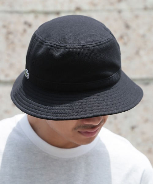 LACOSTE × SUPREME バケットハット ブラック Supreme x Lacoste | Five Panel Hat Streetwear | Black