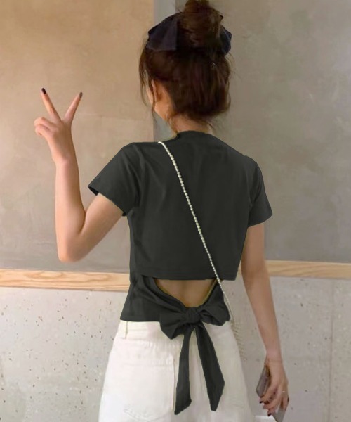 購入不可mimosa☆45R日本製バックポケットが可愛いTシャツ 楽天市場】Tシャツ カットソー レディース メッシュ使い