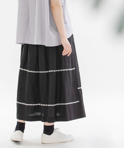 レーヨンリネンPolka ふんわり半袖シャツ ノップドゥノット セール】レーヨンリネンPolka ふんわり半袖シャツ（シャツ