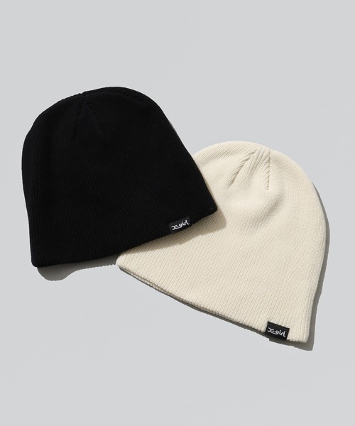 すぐ届く☆X-girl ビーニー シンプル ロゴ アクセントに◎ X-girl ニット帽 ニットキャップ SIGN LOGO JACQUARD BEANIE