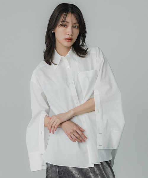 ブラウス シャツ カツラギビッグシルエットCPOシャツジャケット レディース セール】カツラギビッグシルエットCPOシャツジャケット（シャツ
