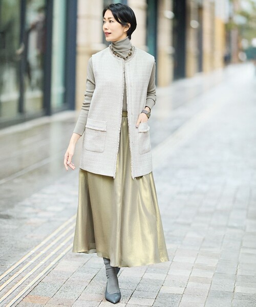 FUGA FUGA ジレ、ベスト 新品未使用 AOYAMA 【洋服の青山】リバーシブルベスト ジレ メンズ オールシーズン