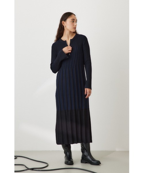 【国内発送】リブ ストレッチニット ジップ ドレス MICHAEL KORS ワンピース リブ ストレッチニット ジップ ドレス