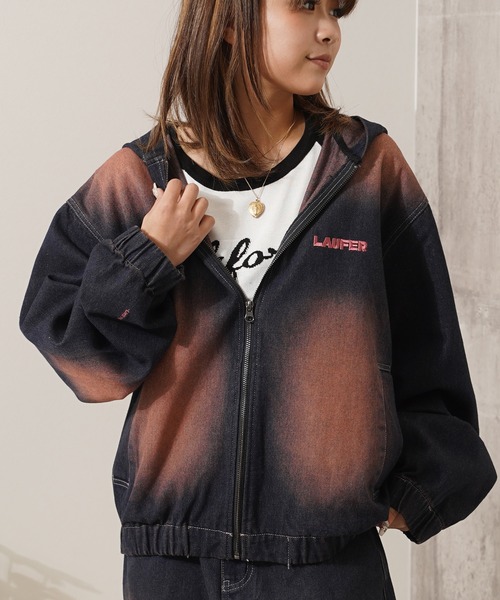 Laufer デニムジャケット gジャン 「Laufer」オーバーダイ デニム