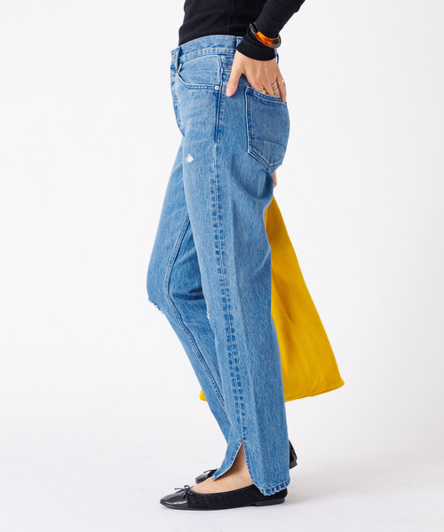 woadblue ジーンズ デニム デニムパンツ 「157×WOADBLUE」Slit
