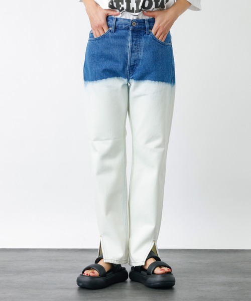 woadblue ジーンズ デニム デニムパンツ 「157×WOADBLUE」Slit